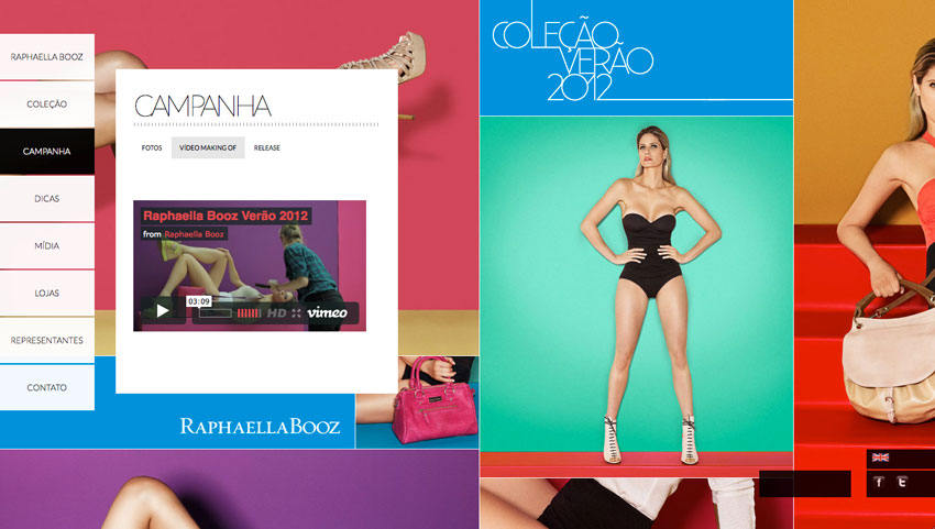 Website for fashion brand Raphaella Booz. UI/UX and web developing.