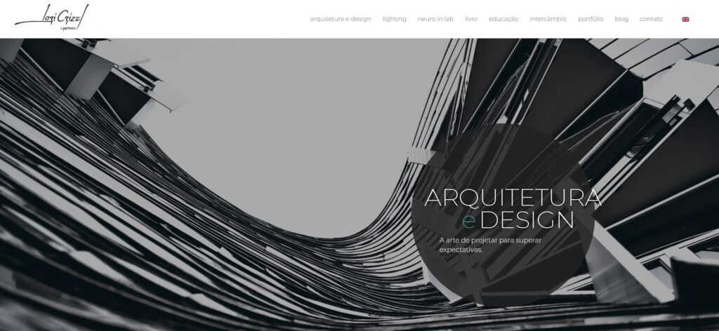 Website for architect Lorí Crízel. UI/UX and web development. www.loricrizel.arq.br