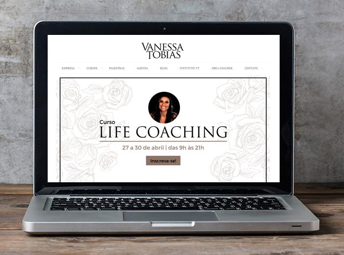 Website for coach Vanessa Tobias. UI/UX and web developing.
